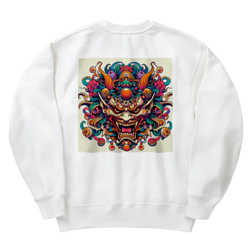 光の神 ヒカリガミ Heavyweight Crew Neck Sweatshirt