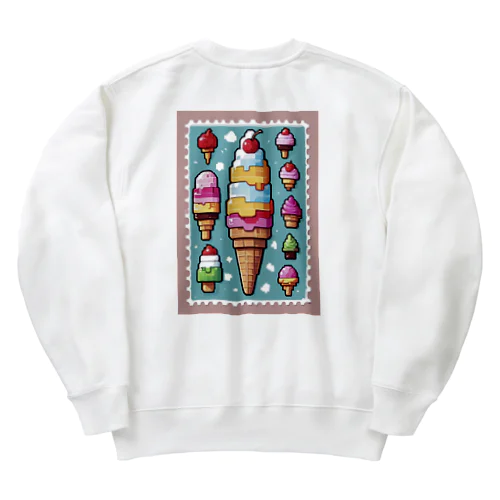 ソフトクリーム🍦@姪ﾁｬﾝ Heavyweight Crew Neck Sweatshirt