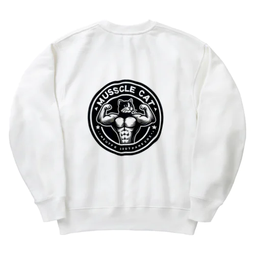 MUSCLE CAT ハチワレ Heavyweight Crew Neck Sweatshirt