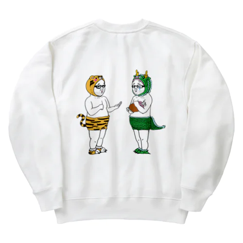 おにくちょうだい。・・・やだなぁ(おにくBOYS) Heavyweight Crew Neck Sweatshirt