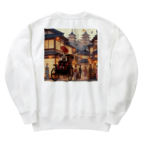 昔の町並み Heavyweight Crew Neck Sweatshirt