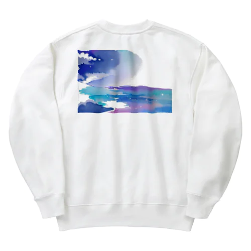 紫と紺の世界 Heavyweight Crew Neck Sweatshirt