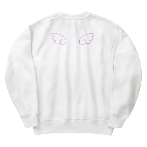 天使の羽（ピンク） Heavyweight Crew Neck Sweatshirt