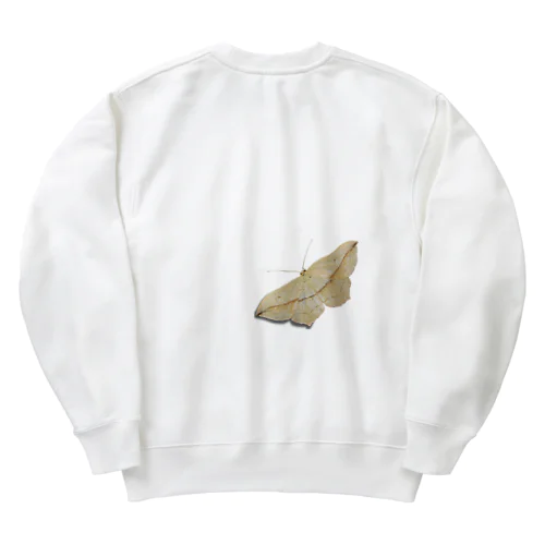 あ！虫止まってる！h.t.（デカい蛾） Heavyweight Crew Neck Sweatshirt