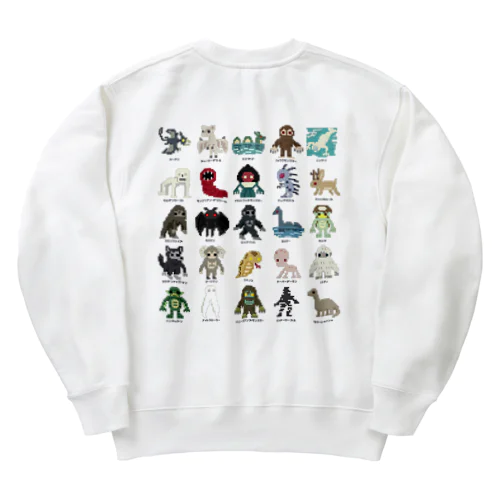 【バックプリント】 ドットUMA図鑑 Heavyweight Crew Neck Sweatshirt