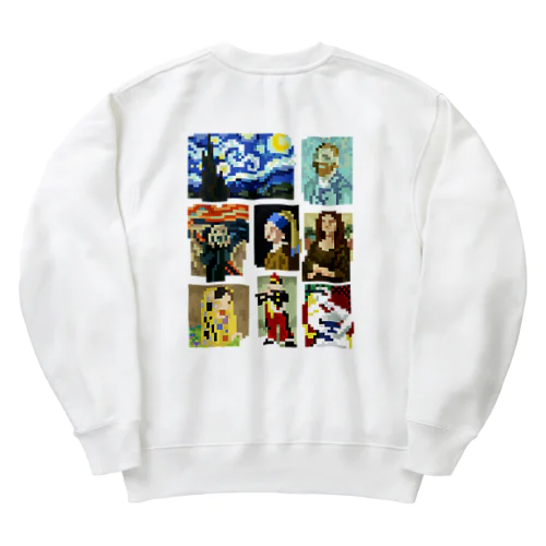 【バックプリント】 ドット美術館 Heavyweight Crew Neck Sweatshirt