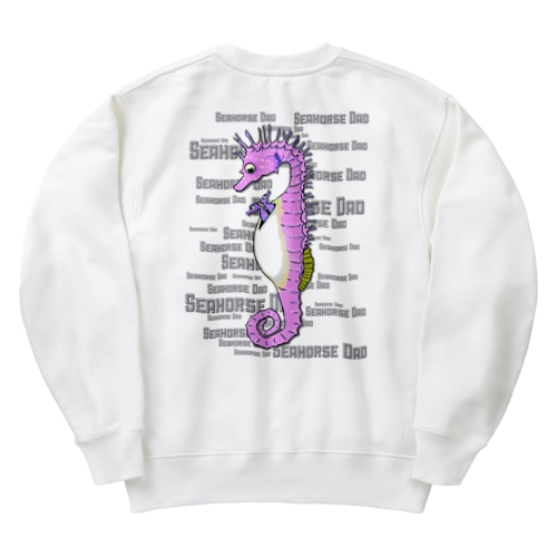 Seahorse Dad バックプリント Heavyweight Crew Neck Sweatshirt