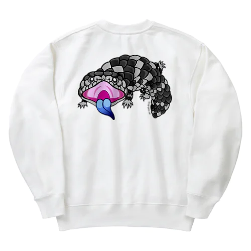 マツカサトカゲちゃんバックプリント Heavyweight Crew Neck Sweatshirt