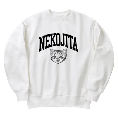 猫舌カミングアウト_グレー Heavyweight Crew Neck Sweatshirt