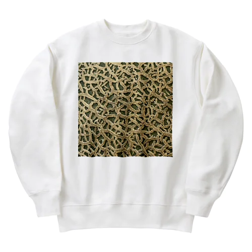 メロンの皮 Heavyweight Crew Neck Sweatshirt