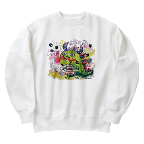 怪獣グオグオ Heavyweight Crew Neck Sweatshirt