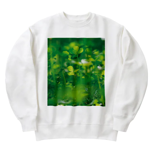 癒しの風景（クローバー） Heavyweight Crew Neck Sweatshirt