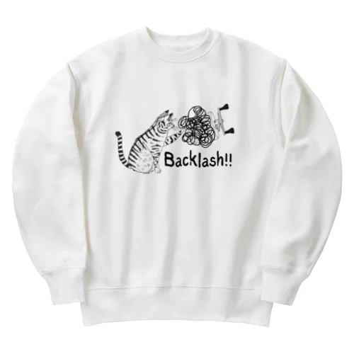 Backlash!! ネコ Heavyweight Crew Neck Sweatshirt