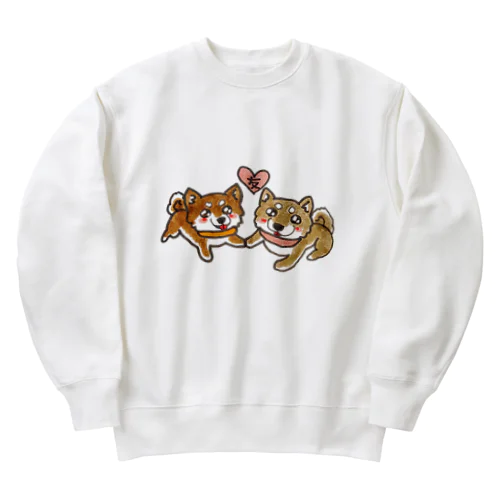 ずっ友柴犬ズ Heavyweight Crew Neck Sweatshirt