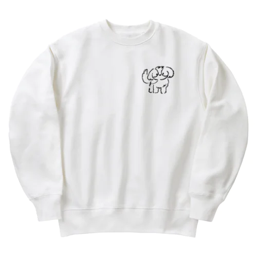 かわいい犬 Heavyweight Crew Neck Sweatshirt