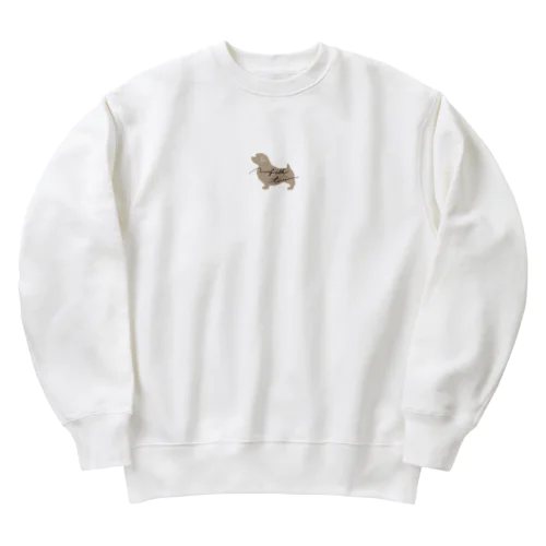 ノーフォークテリア　シルエット Heavyweight Crew Neck Sweatshirt