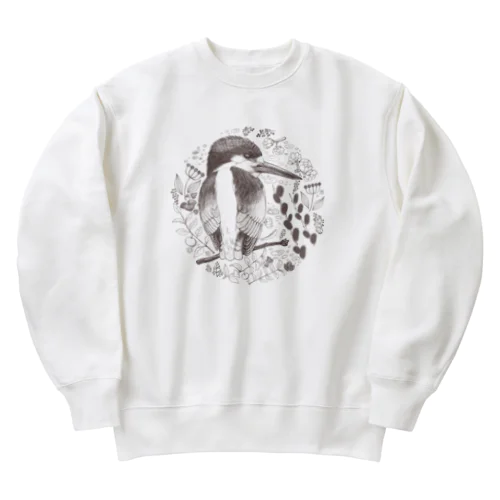 見返りカワセミ Heavyweight Crew Neck Sweatshirt