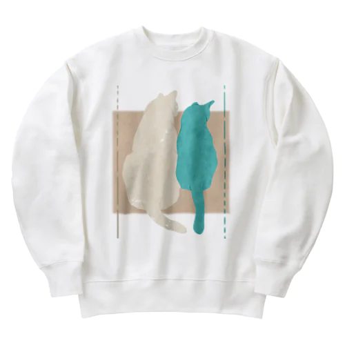 ねこ　この時間と景色 Heavyweight Crew Neck Sweatshirt