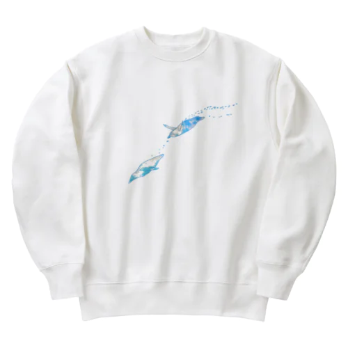 空を飛ぶように（文字なし） Heavyweight Crew Neck Sweatshirt