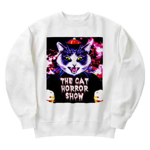 THE CAT HORROR SHOW Heavyweight Crew Neck Sweatshirt