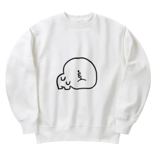 短足ちゃん（はて？） Heavyweight Crew Neck Sweatshirt