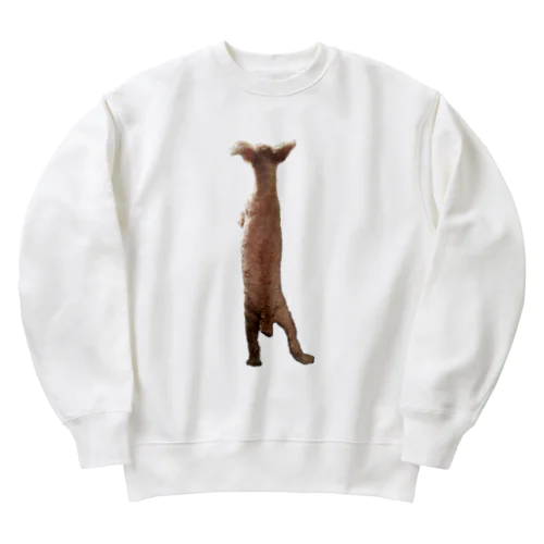 ころちゃん。(後ろ姿) Heavyweight Crew Neck Sweatshirt