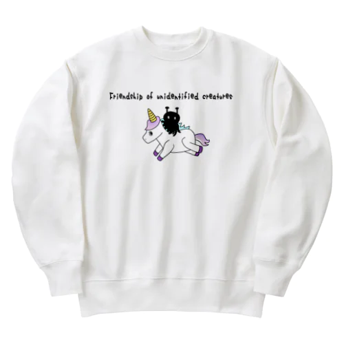 未確認生物の友情 Heavyweight Crew Neck Sweatshirt