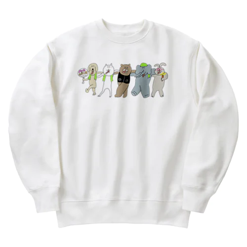 夏フェスモードのベロだし☆フレンズ Heavyweight Crew Neck Sweatshirt