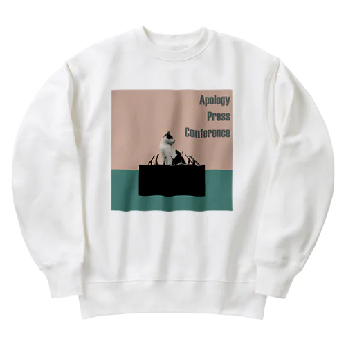 謝罪会見 Heavyweight Crew Neck Sweatshirt