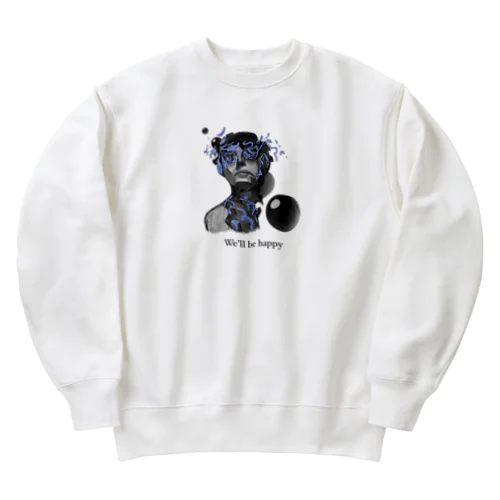 We'll be happy Heavyweight Crew Neck Sweatshirt