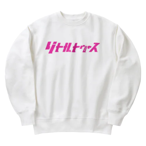 リトルトゥルース　ピンク Heavyweight Crew Neck Sweatshirt