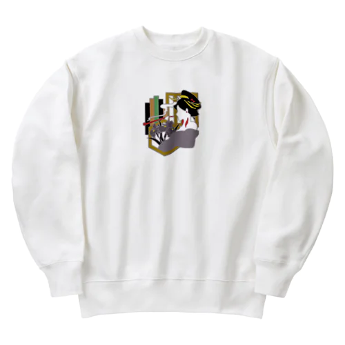 【寄席】《紫》 Heavyweight Crew Neck Sweatshirt