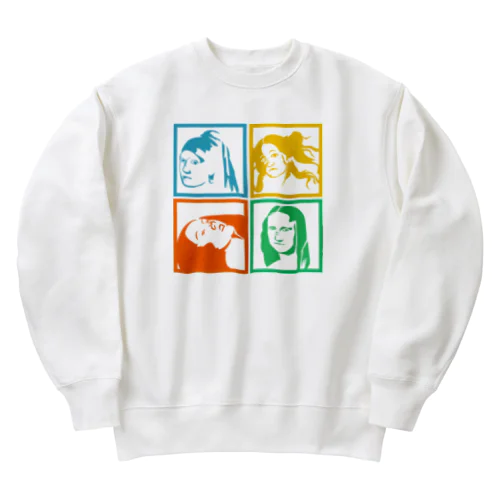 へのへのもへじh.t.その２ Heavyweight Crew Neck Sweatshirt