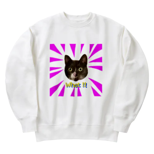 What!! びっくりワシ丸（ピンク） Heavyweight Crew Neck Sweatshirt