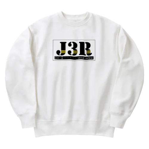 【Threefall Japan Aviation 】J3Rロゴ（TFJAバージョン:3ch手書き） Heavyweight Crew Neck Sweatshirt