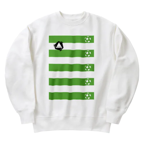 EFBS:緑の縞々 Heavyweight Crew Neck Sweatshirt