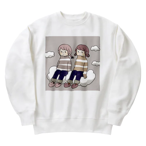 雲の上ふわふわ Heavyweight Crew Neck Sweatshirt