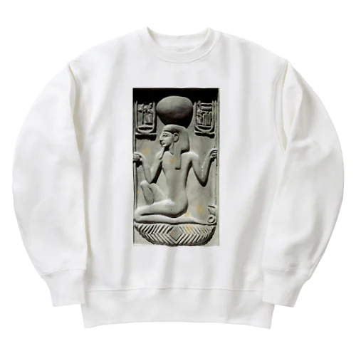 ラムセス2世のバスレリーフ サッカラ出土 ボンフィス社製 1875年頃-1900年頃 Heavyweight Crew Neck Sweatshirt