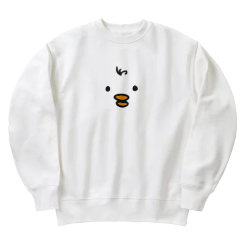 ぴよフェイス Heavyweight Crew Neck Sweatshirt