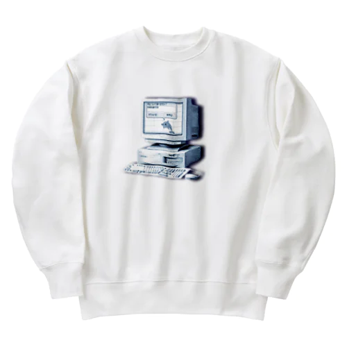 お前を消す方法(紺) Heavyweight Crew Neck Sweatshirt