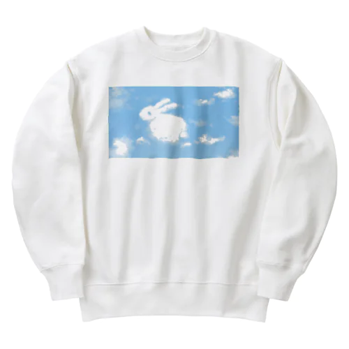 うさぎ雲 Heavyweight Crew Neck Sweatshirt