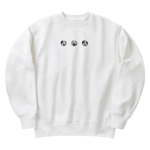 ねこ　あくび Heavyweight Crew Neck Sweatshirt