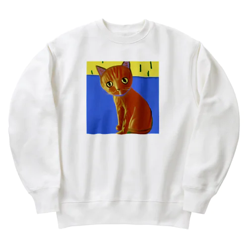 もしかして君も猫だったの？ Heavyweight Crew Neck Sweatshirt