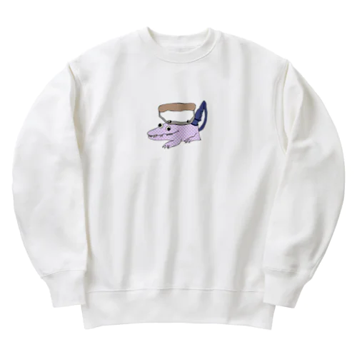 わにアイロンくん Heavyweight Crew Neck Sweatshirt