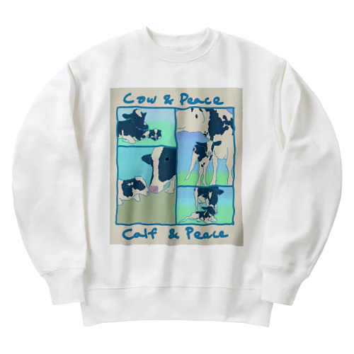 Cow&Peace Calf&Peace ヘビーウェイトスウェット