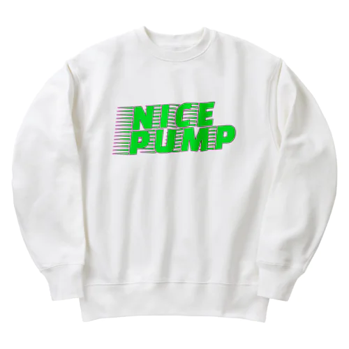 NICE PUMP LOGO  Heavyweight Crew Neck Sweatshirt