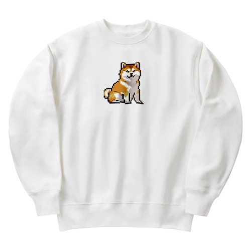 ピクセル柴犬 Heavyweight Crew Neck Sweatshirt