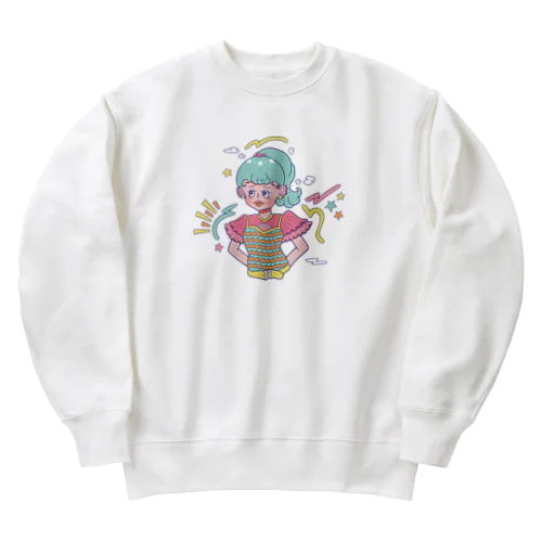 ポップンポニーテール Heavyweight Crew Neck Sweatshirt