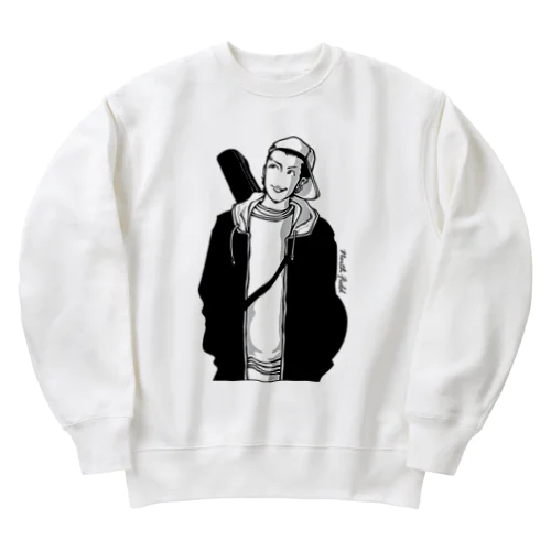 バンドマン モノクロ Heavyweight Crew Neck Sweatshirt