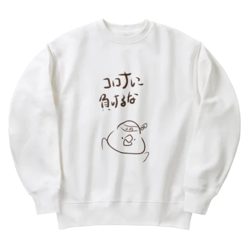 コロナと戦うなつ Heavyweight Crew Neck Sweatshirt